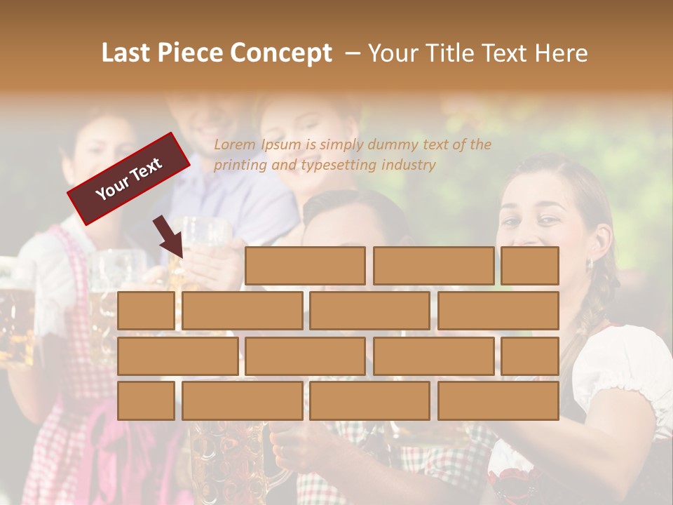 Tradition Happy Five PowerPoint Template