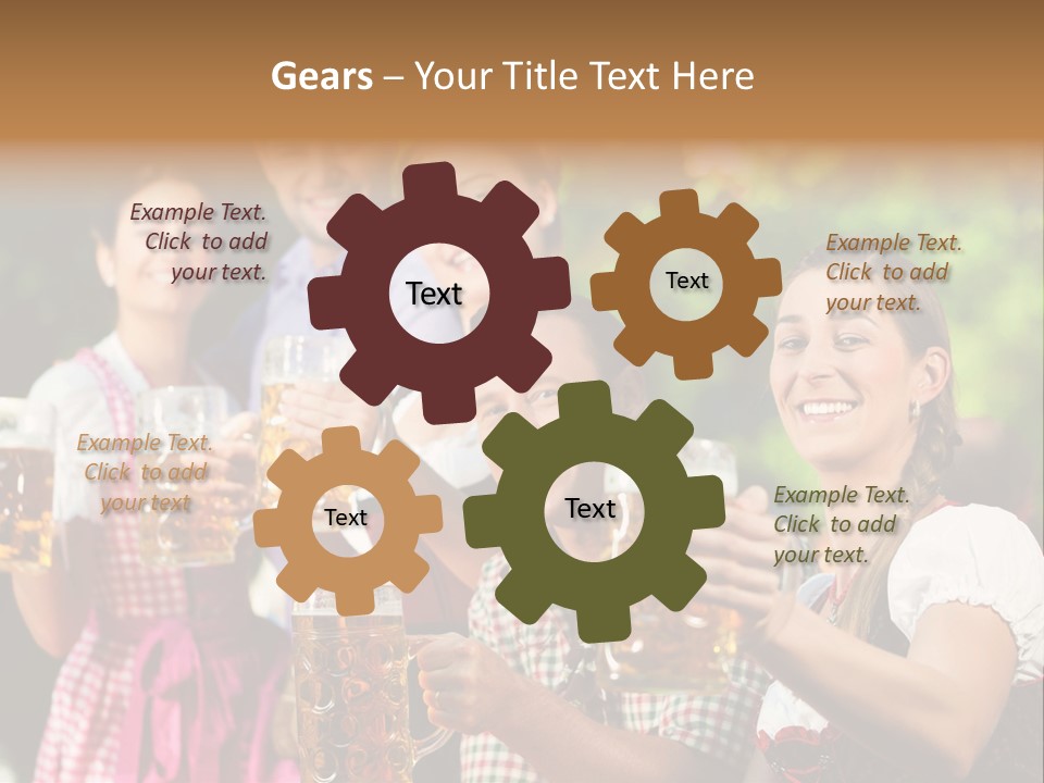 Tradition Happy Five PowerPoint Template