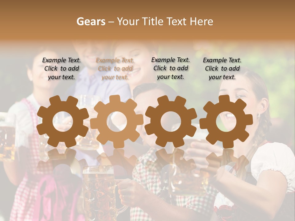 Tradition Happy Five PowerPoint Template