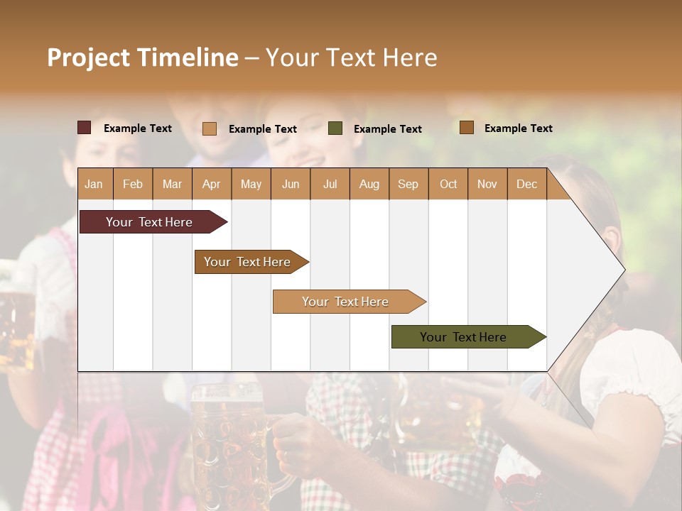 Tradition Happy Five PowerPoint Template