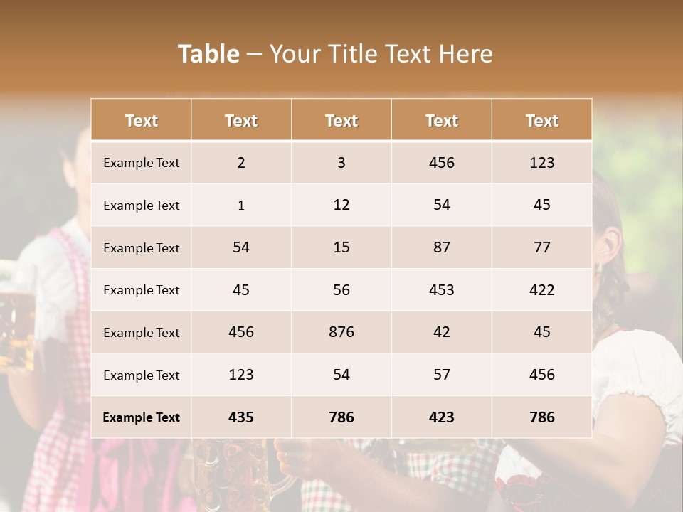 Tradition Happy Five PowerPoint Template