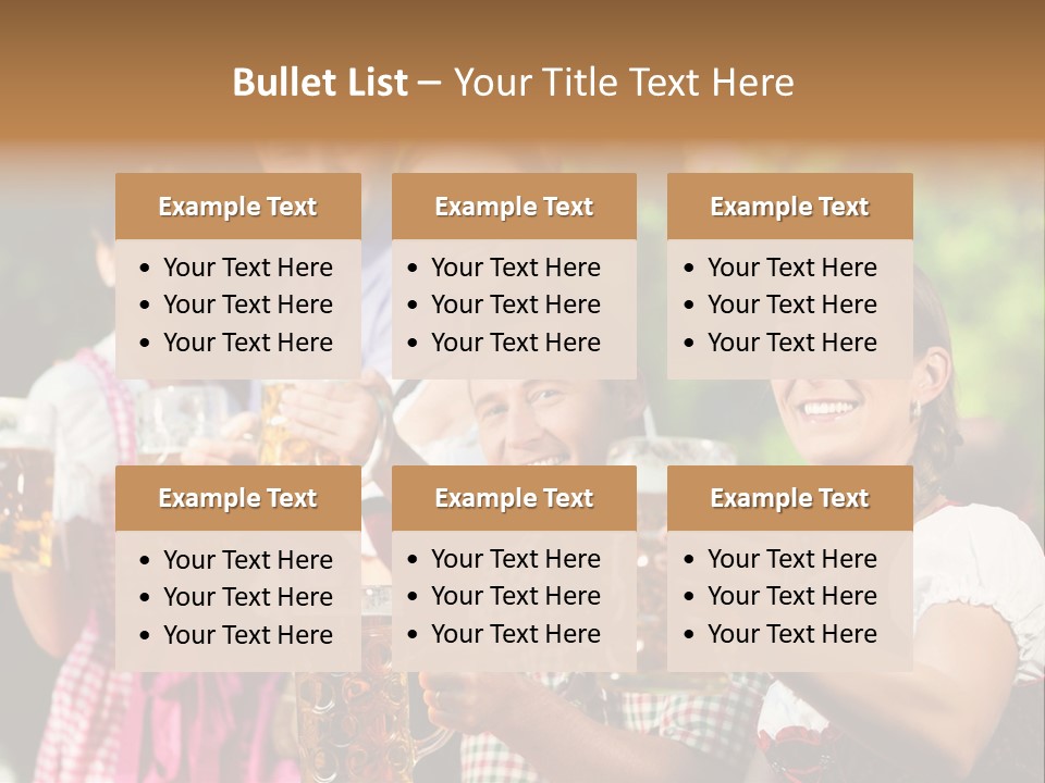 Tradition Happy Five PowerPoint Template