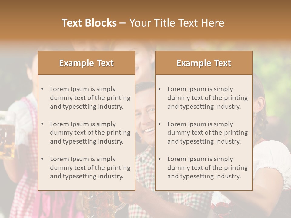 Tradition Happy Five PowerPoint Template