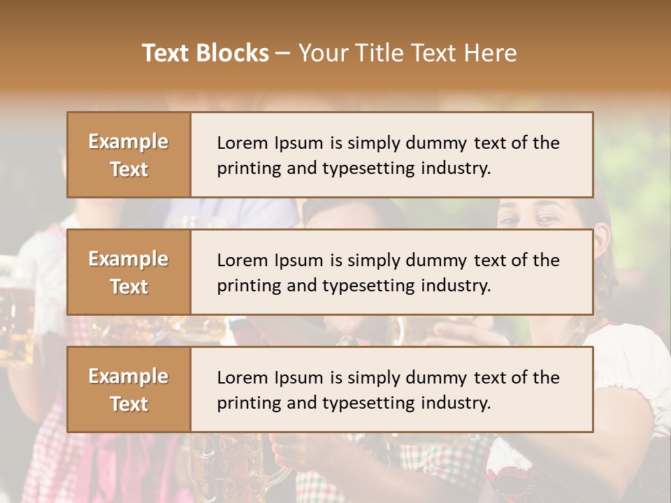 Tradition Happy Five PowerPoint Template