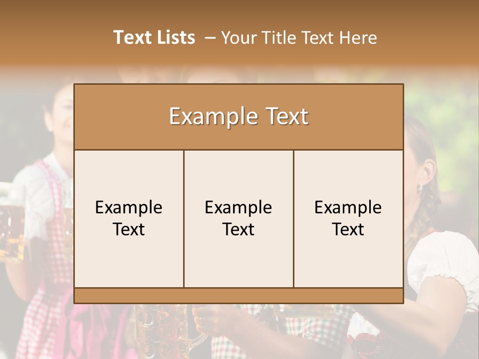 Tradition Happy Five PowerPoint Template