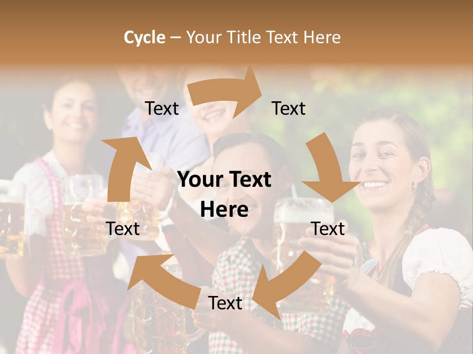 Tradition Happy Five PowerPoint Template