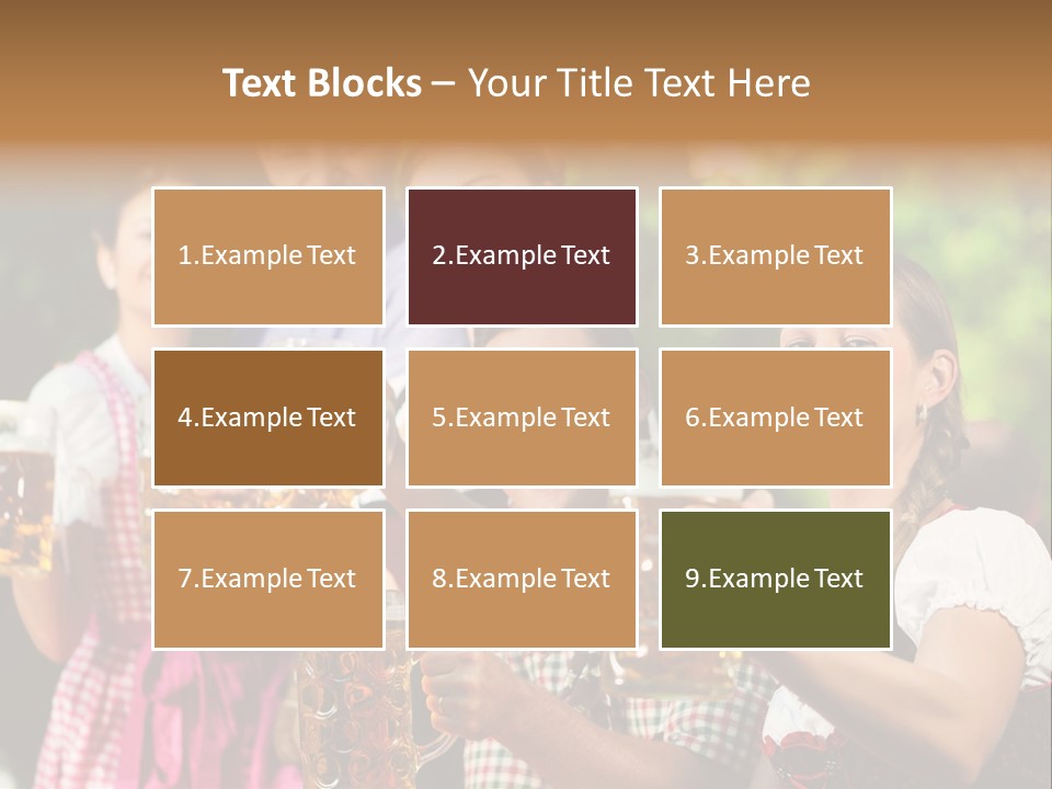 Tradition Happy Five PowerPoint Template