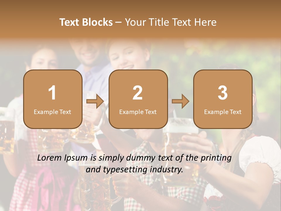 Tradition Happy Five PowerPoint Template