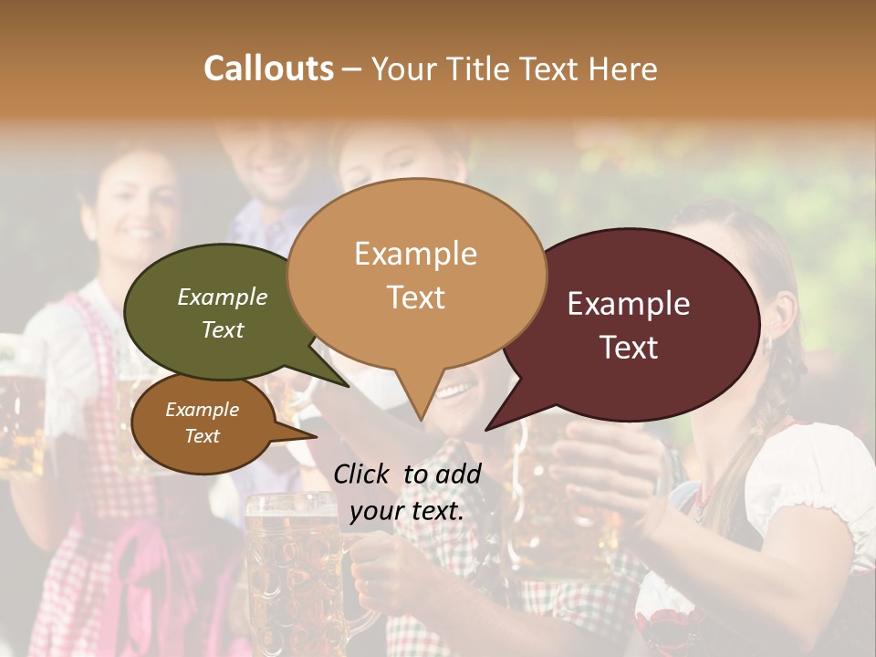 Tradition Happy Five PowerPoint Template