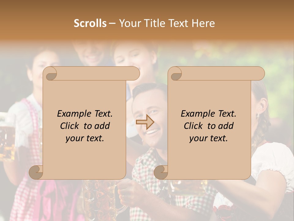 Tradition Happy Five PowerPoint Template
