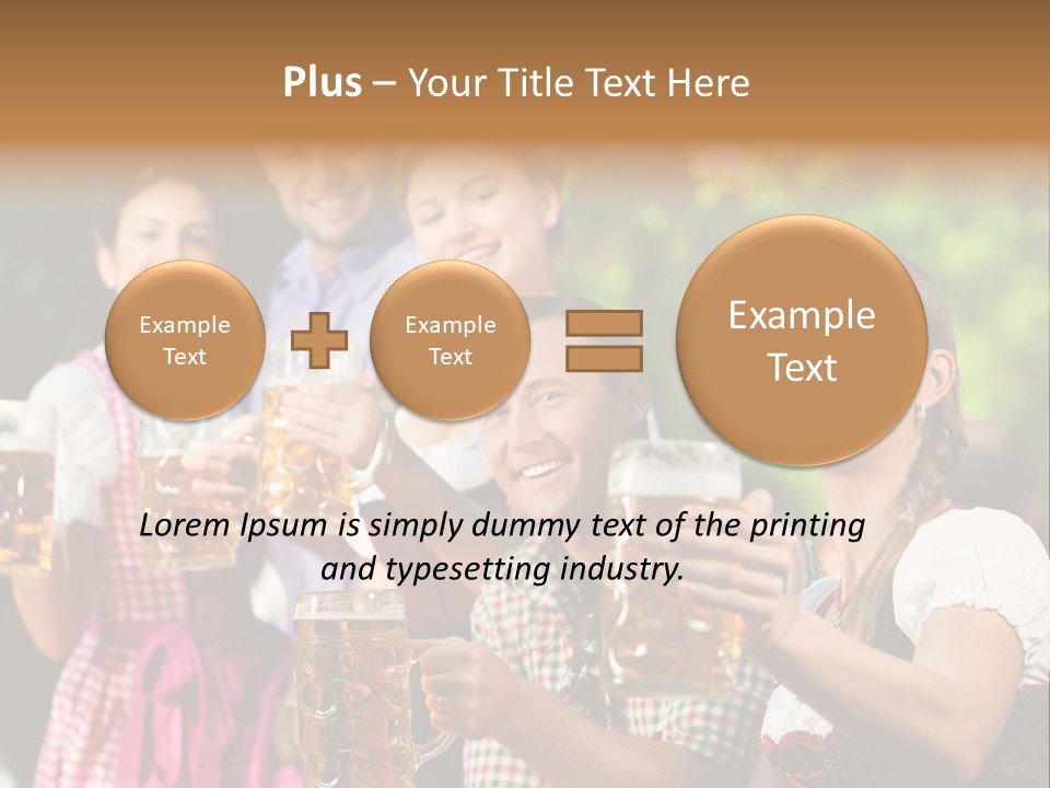 Tradition Happy Five PowerPoint Template