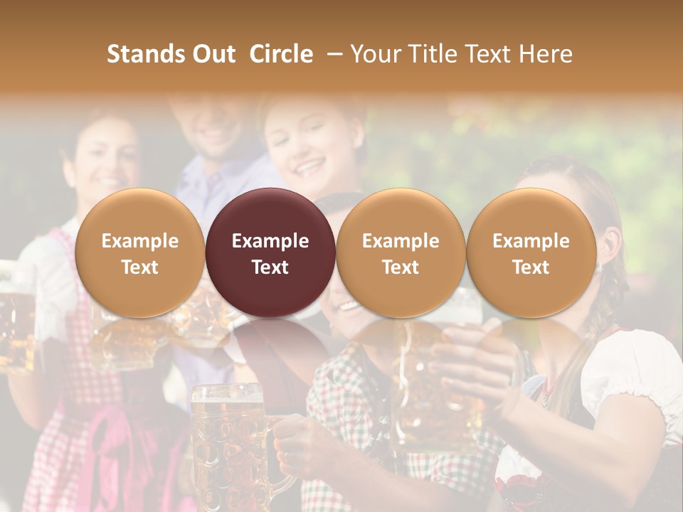 Tradition Happy Five PowerPoint Template