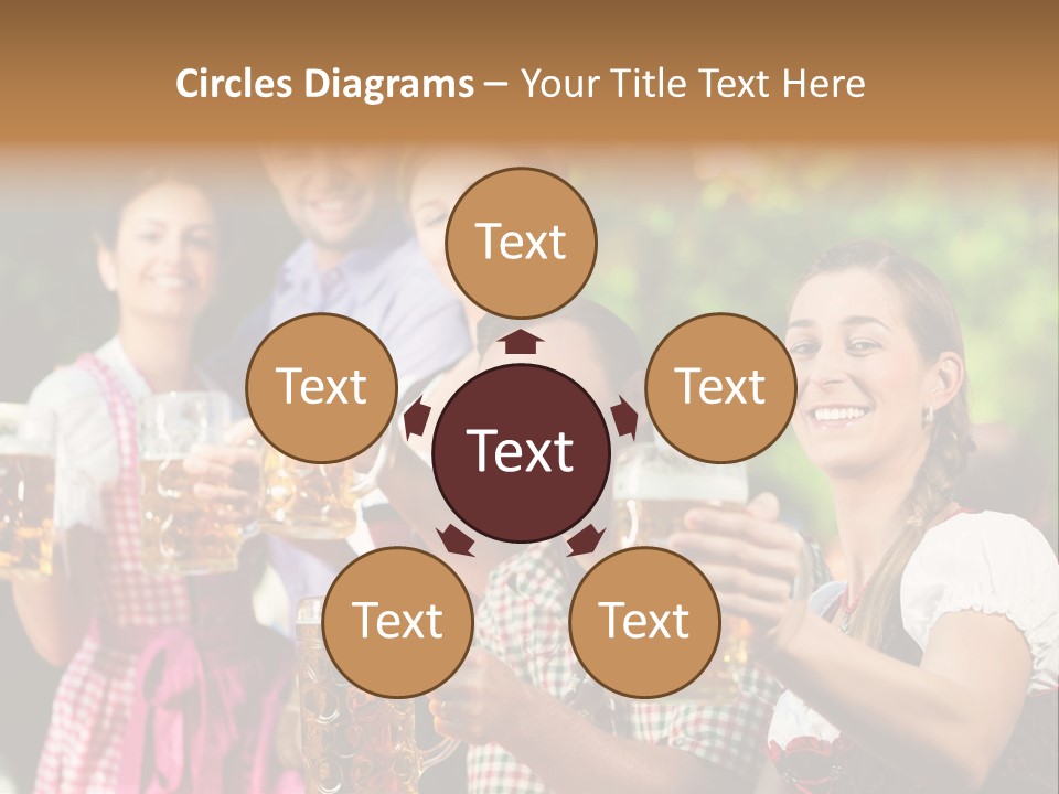 Tradition Happy Five PowerPoint Template