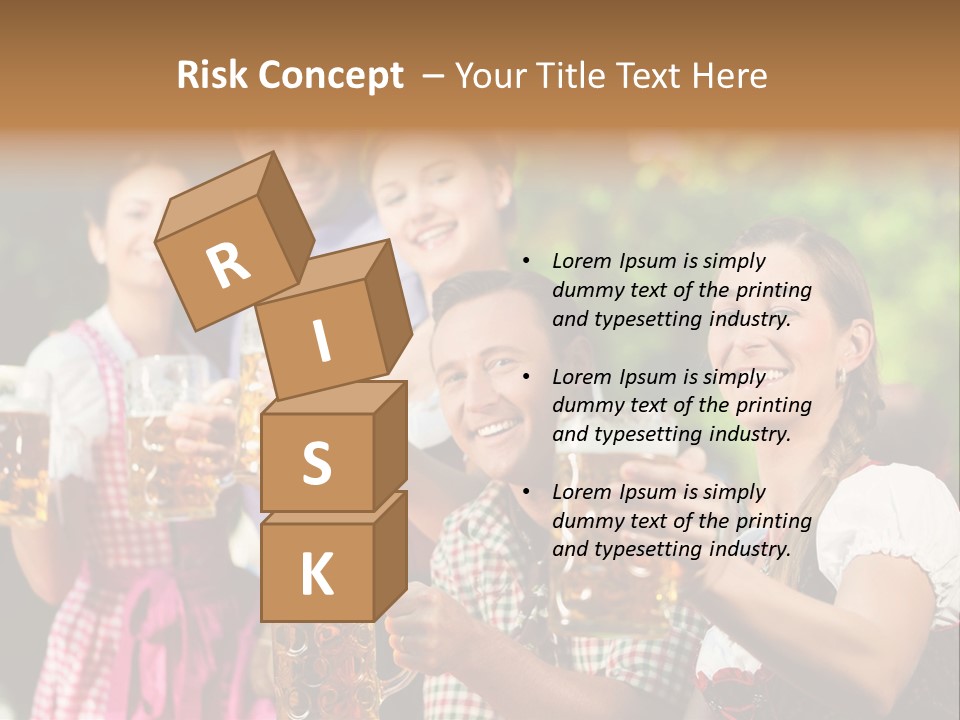 Tradition Happy Five PowerPoint Template