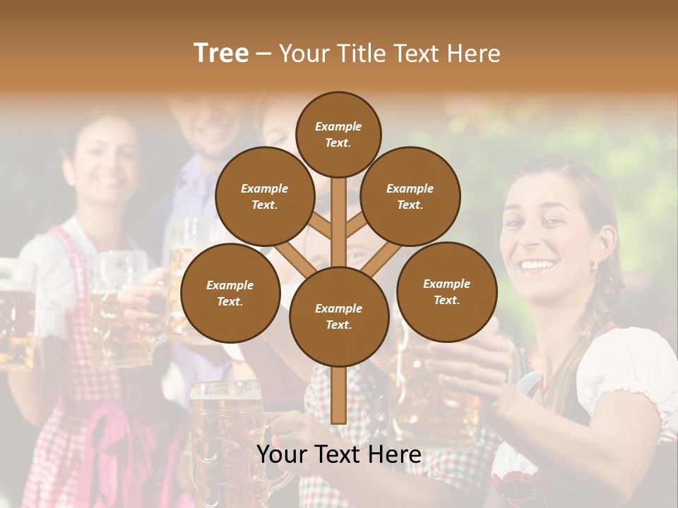 Tradition Happy Five PowerPoint Template