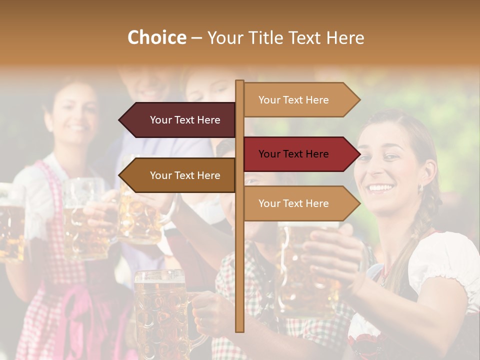 Tradition Happy Five PowerPoint Template