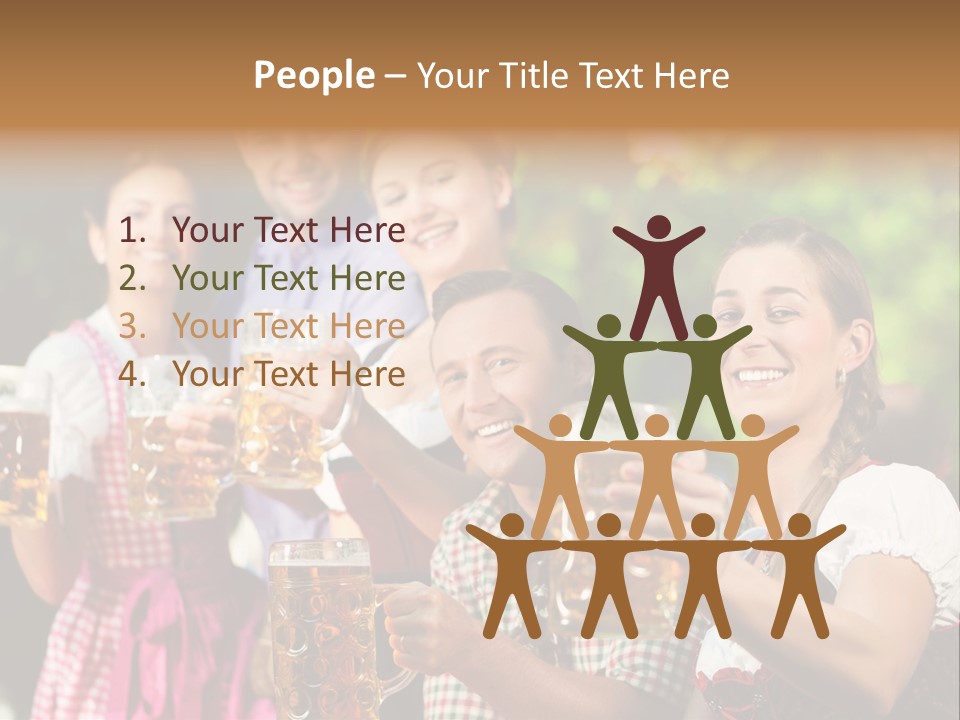 Tradition Happy Five PowerPoint Template