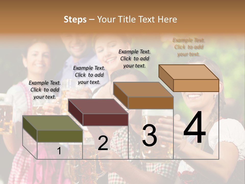 Tradition Happy Five PowerPoint Template