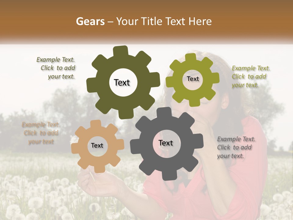 Attractive Pollen Spring PowerPoint Template