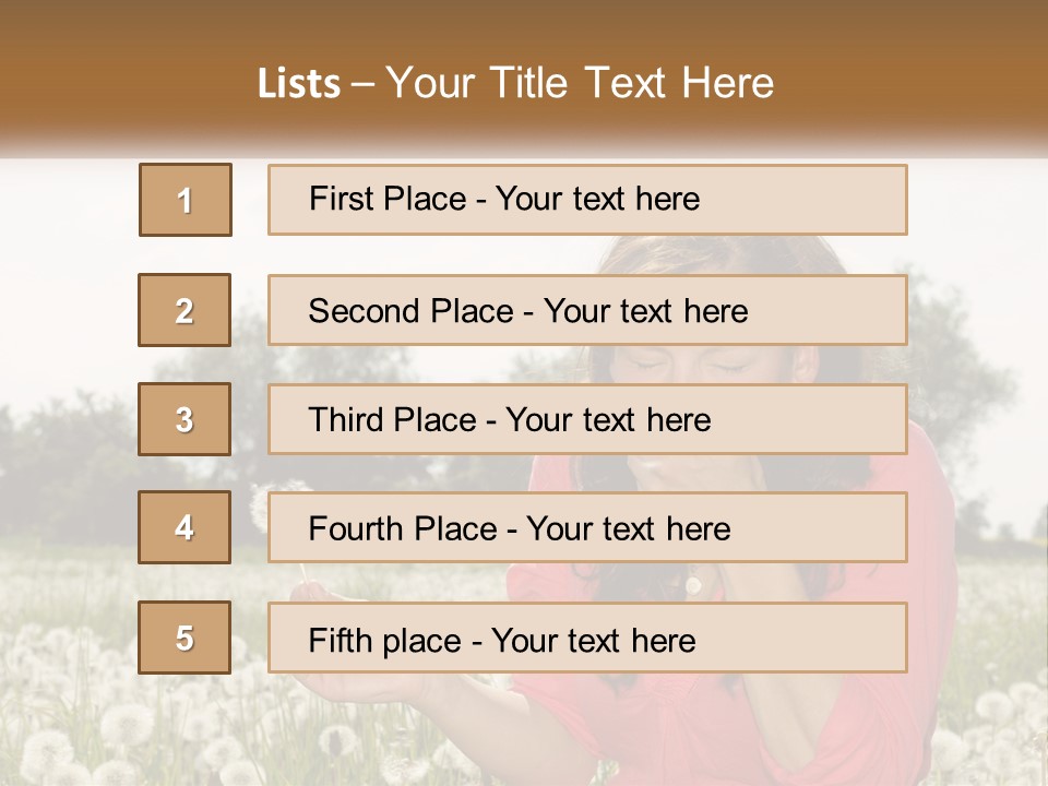 Attractive Pollen Spring PowerPoint Template