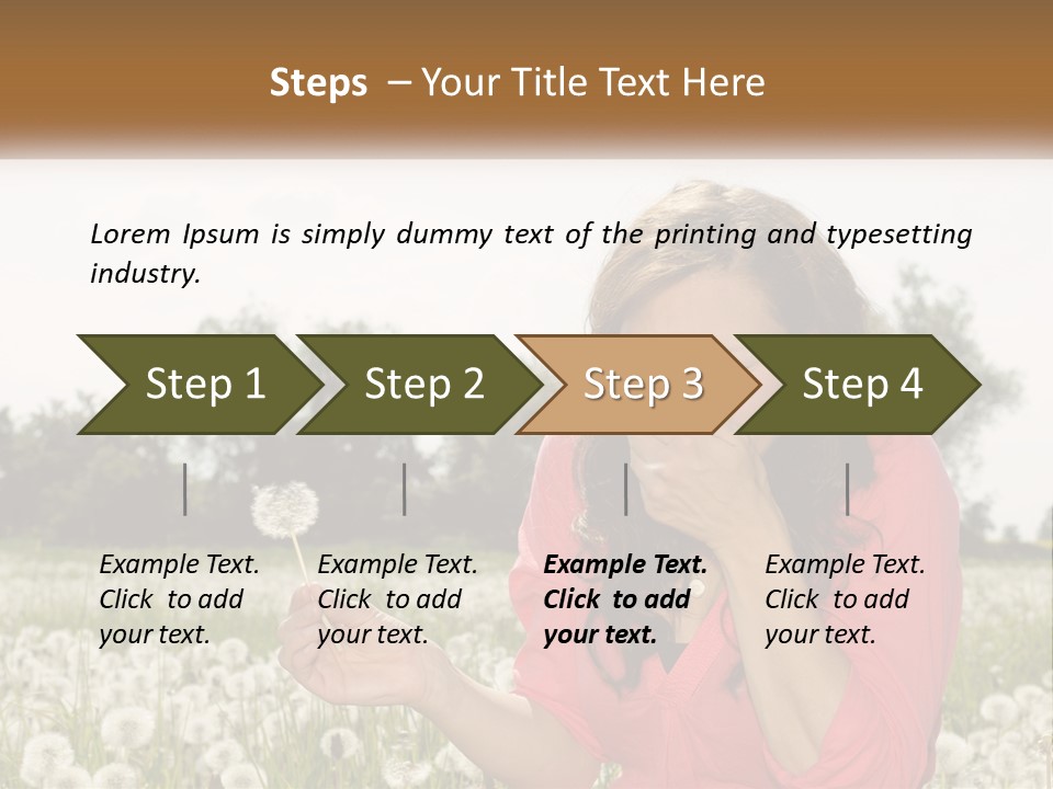 Attractive Pollen Spring PowerPoint Template