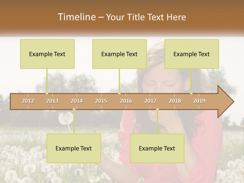 Attractive Pollen Spring PowerPoint Template