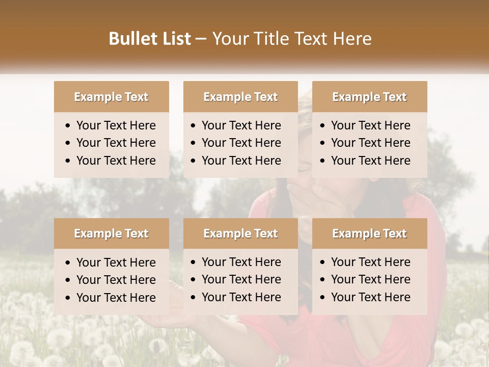 Attractive Pollen Spring PowerPoint Template