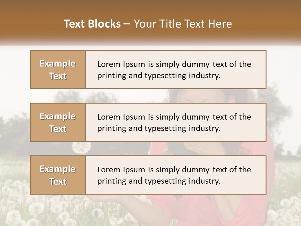 Attractive Pollen Spring PowerPoint Template