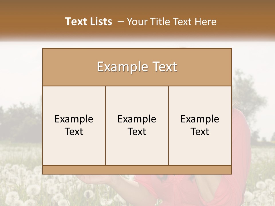 Attractive Pollen Spring PowerPoint Template
