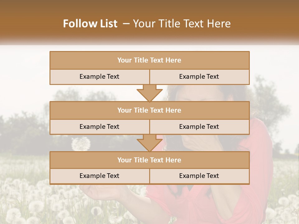 Attractive Pollen Spring PowerPoint Template