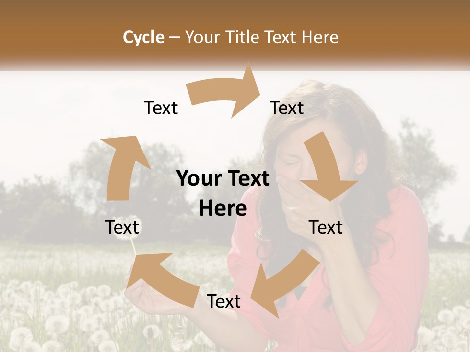 Attractive Pollen Spring PowerPoint Template