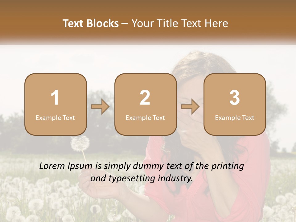 Attractive Pollen Spring PowerPoint Template