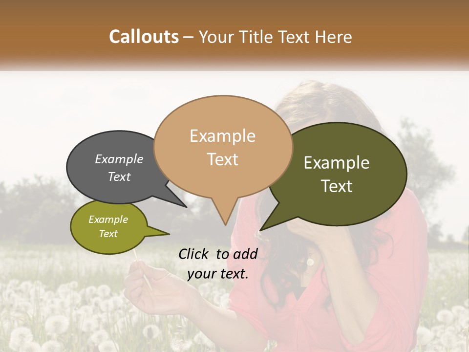 Attractive Pollen Spring PowerPoint Template