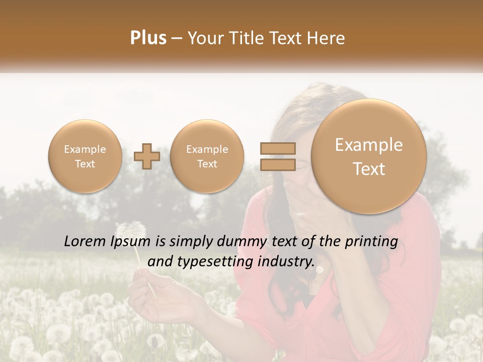Attractive Pollen Spring PowerPoint Template