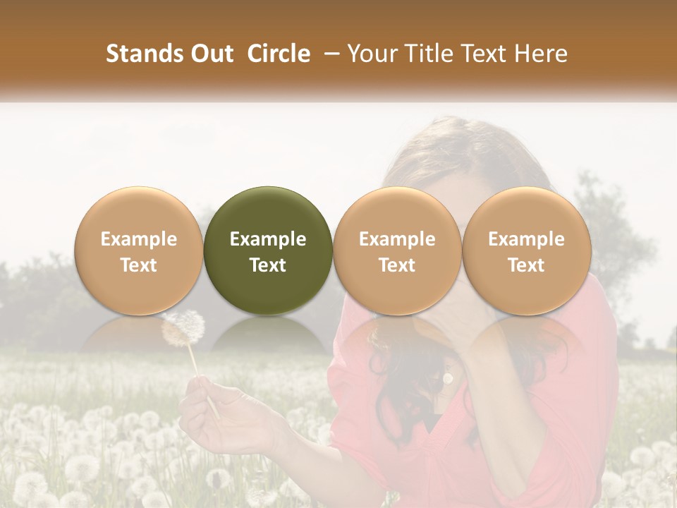 Attractive Pollen Spring PowerPoint Template