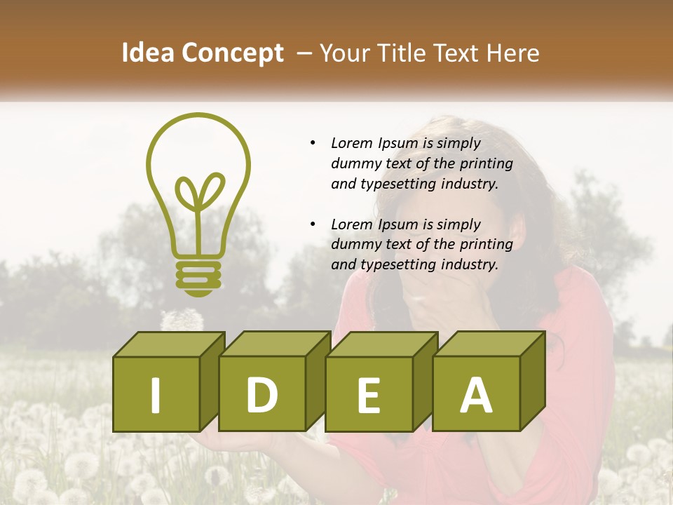 Attractive Pollen Spring PowerPoint Template