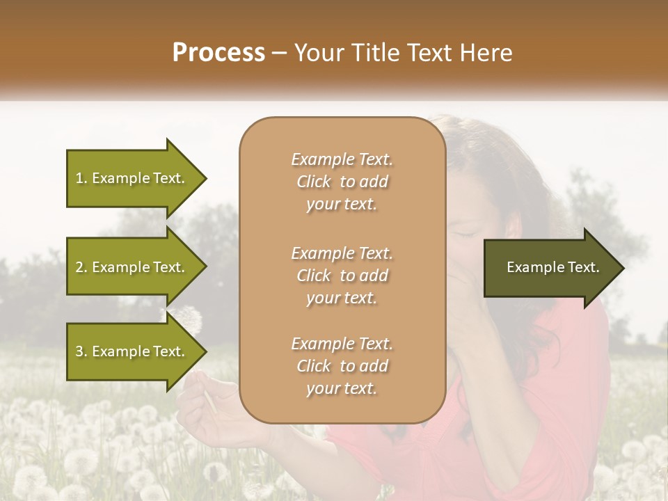 Attractive Pollen Spring PowerPoint Template