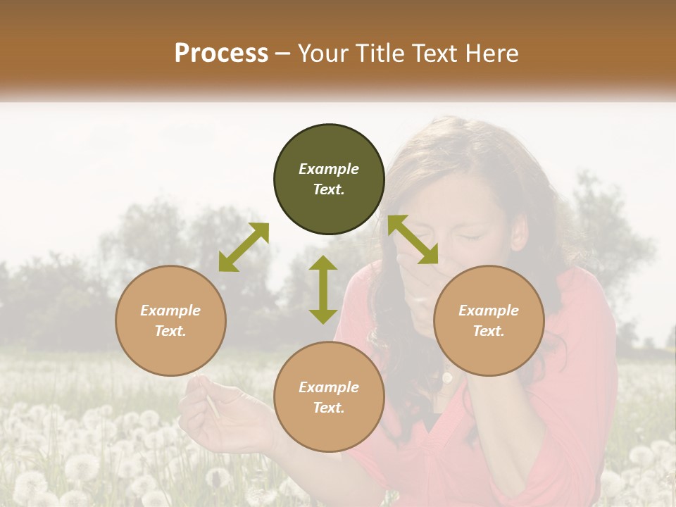 Attractive Pollen Spring PowerPoint Template