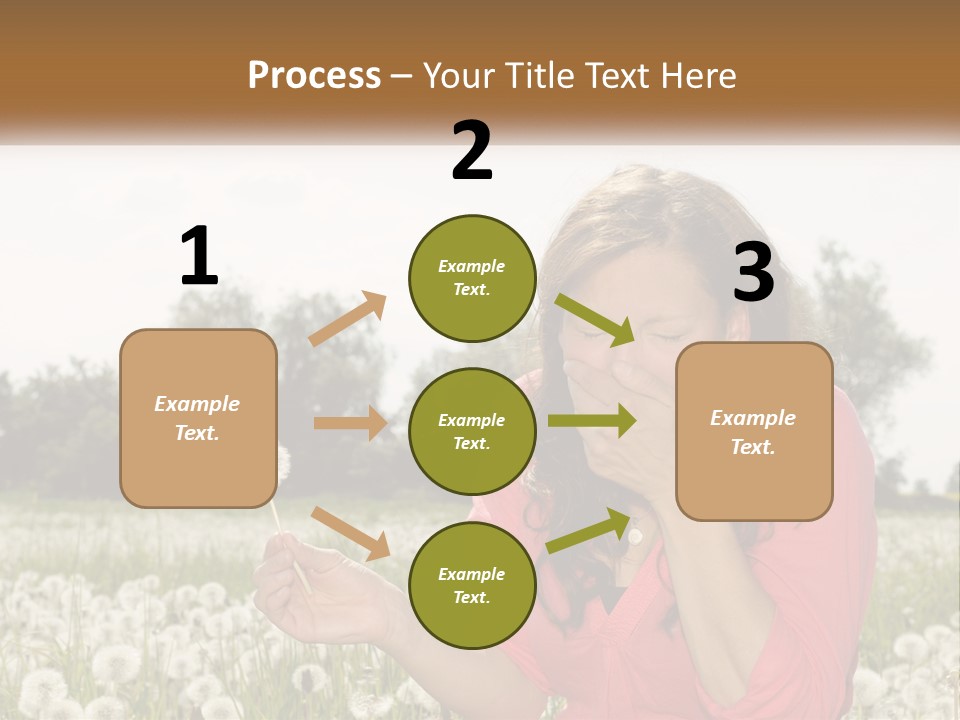 Attractive Pollen Spring PowerPoint Template