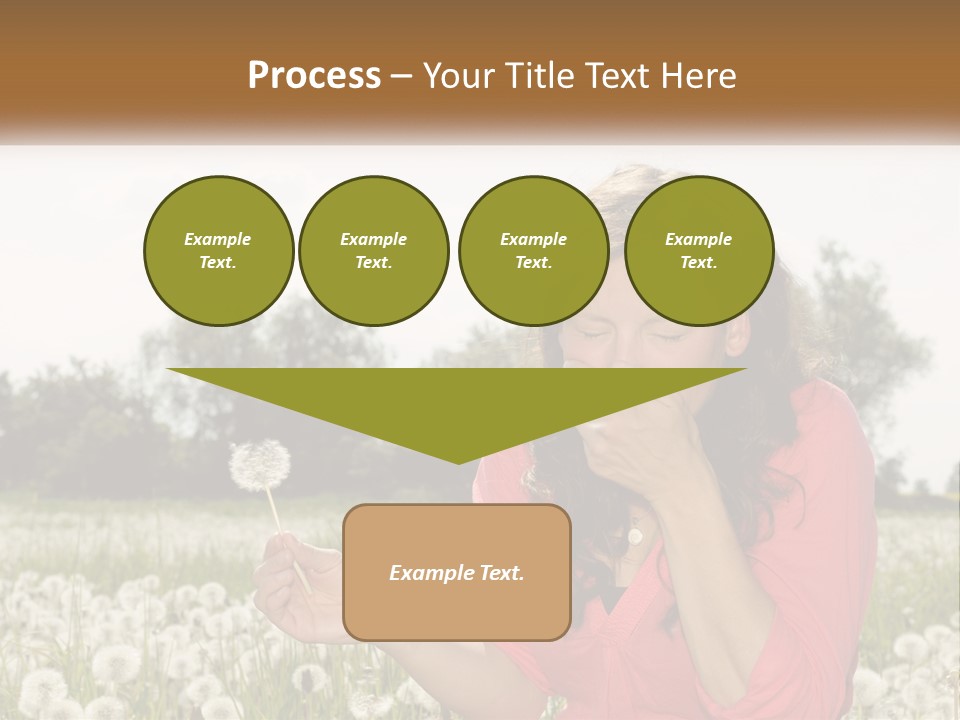 Attractive Pollen Spring PowerPoint Template