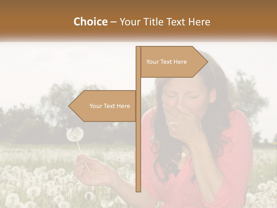 Attractive Pollen Spring PowerPoint Template