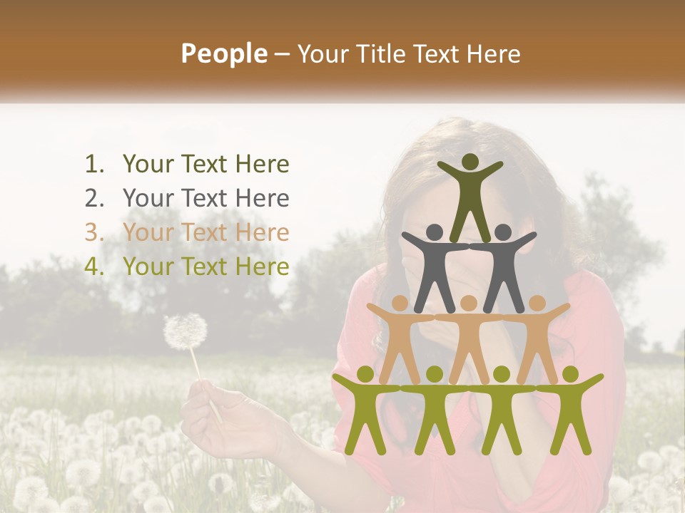 Attractive Pollen Spring PowerPoint Template