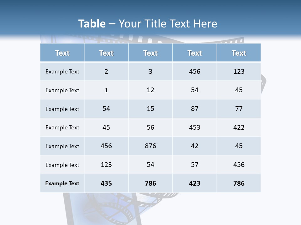 Video Still Background PowerPoint Template