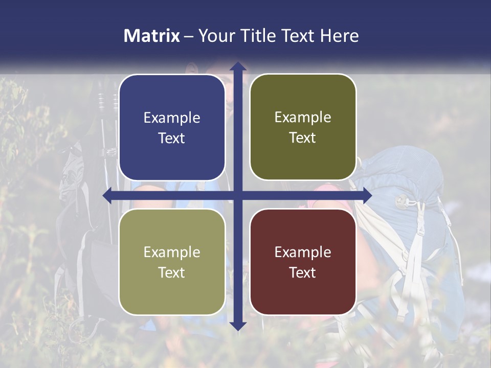 Trek Girl Backpacker PowerPoint Template