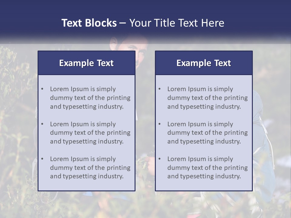 Trek Girl Backpacker PowerPoint Template