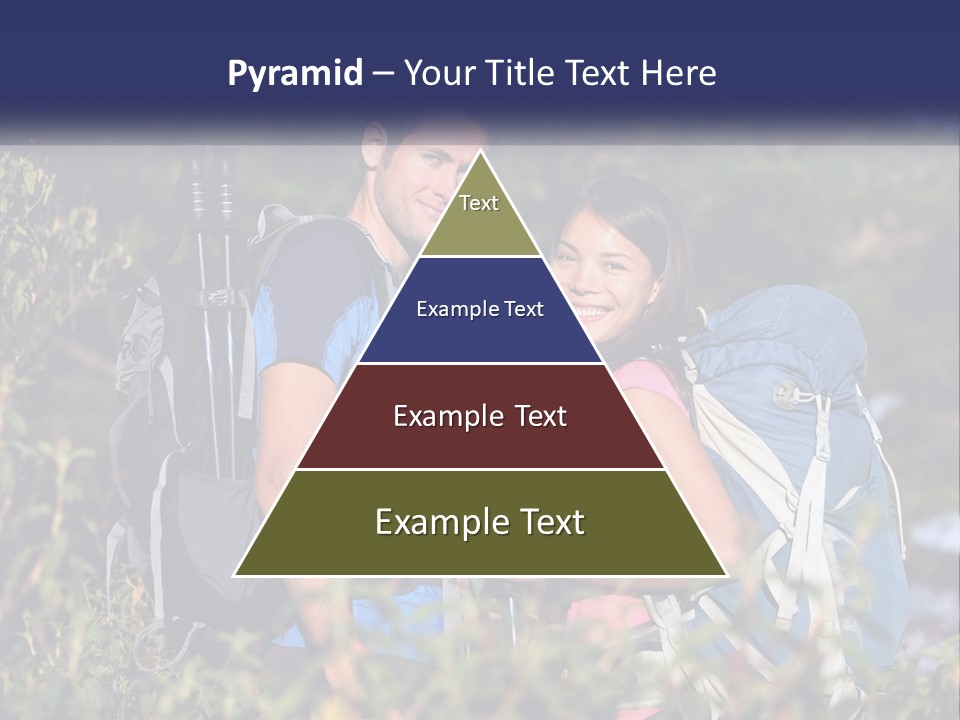 Trek Girl Backpacker PowerPoint Template