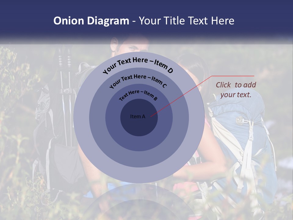 Trek Girl Backpacker PowerPoint Template