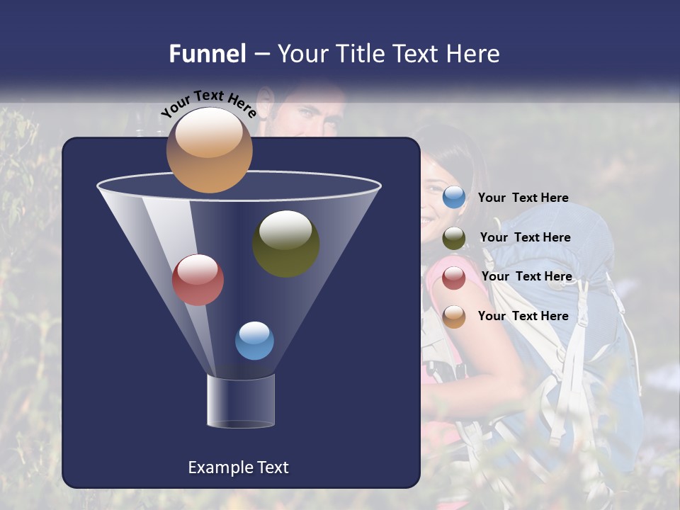 Trek Girl Backpacker PowerPoint Template