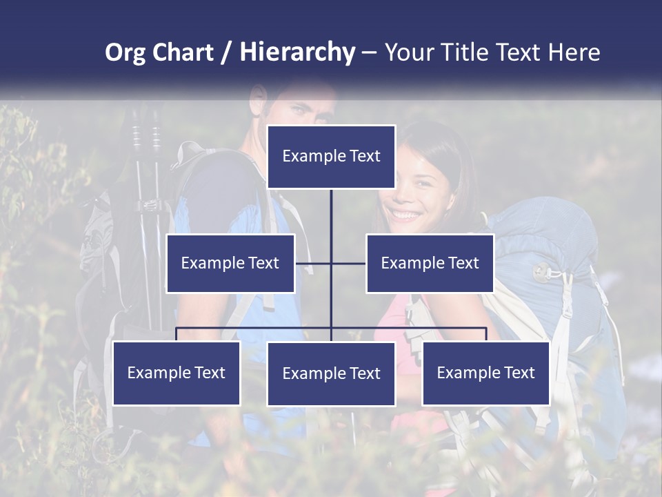 Trek Girl Backpacker PowerPoint Template