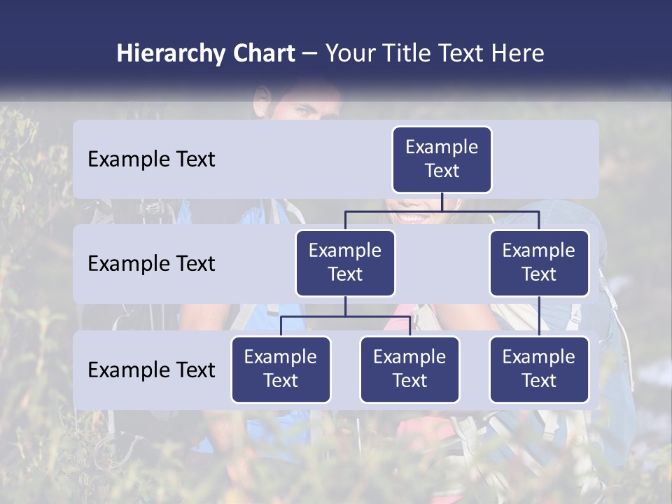 Trek Girl Backpacker PowerPoint Template